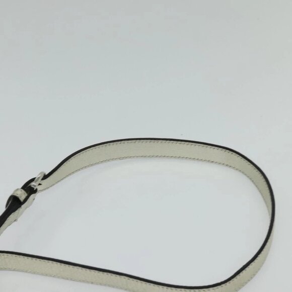 Salvatore Ferragamo Gancini Bag Leather Champagne Gold Silver Auth - Picture 13 of 16